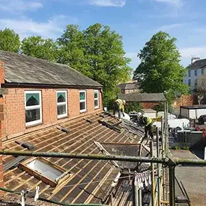 added roof to extension